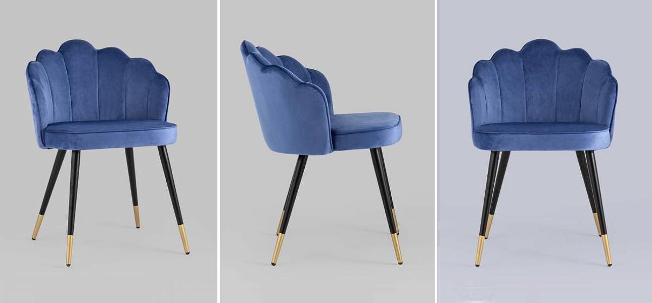 Стул Bristol Chair Королевский Синий Цвет Стул Bristol Chair Королевский Синий Цвет - Loft-Concept в Перми