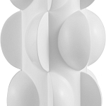 Настольная лампа белая с тканевым абажуром в форме цилиндра Morphing варинант исполнения - 1 | Loft Concept в Перми