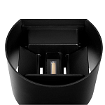 Уличный настенный светильник цилиндрической формы черного цвета из металла Urban Minimalist варинант исполнения - 4 | Loft Concept в Перми