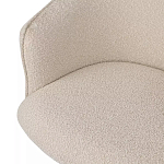 Кресло офисное полукруглое с буклированной обивкой Adjustable Chair варинант исполнения - 3 | Loft Concept в Перми