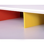 Письменный стол с 2-мя чёрными выдвижными ящиками и нишей с цветными разделителями Ballan варинант исполнения - 4 | Loft Concept в Перми