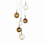 Люстра светодиодная с сферическими стеклянными плафонами Splatter варинант исполнения - 2 | Loft Concept в Перми