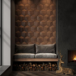 Гипсовая 3D панель с принтографией PM-30 варинант исполнения - 4 | Loft Concept в Перми