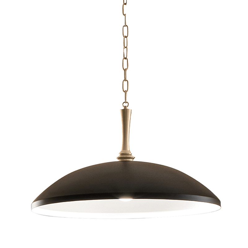 Подвесной светильник с широким куполообразным плафоном Kichler Бронза Белый Черный в Перми | Loft Concept 