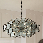 Люстра с каскадом из круглых стеклянных дисков Small Round Sequins варинант исполнения - 5 | Loft Concept в Перми