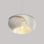 Подвесной светильник с белыми изящными декоративными лепестками Volumetric Petal Lamp варинант исполнения - 2 | Loft Concept в Перми