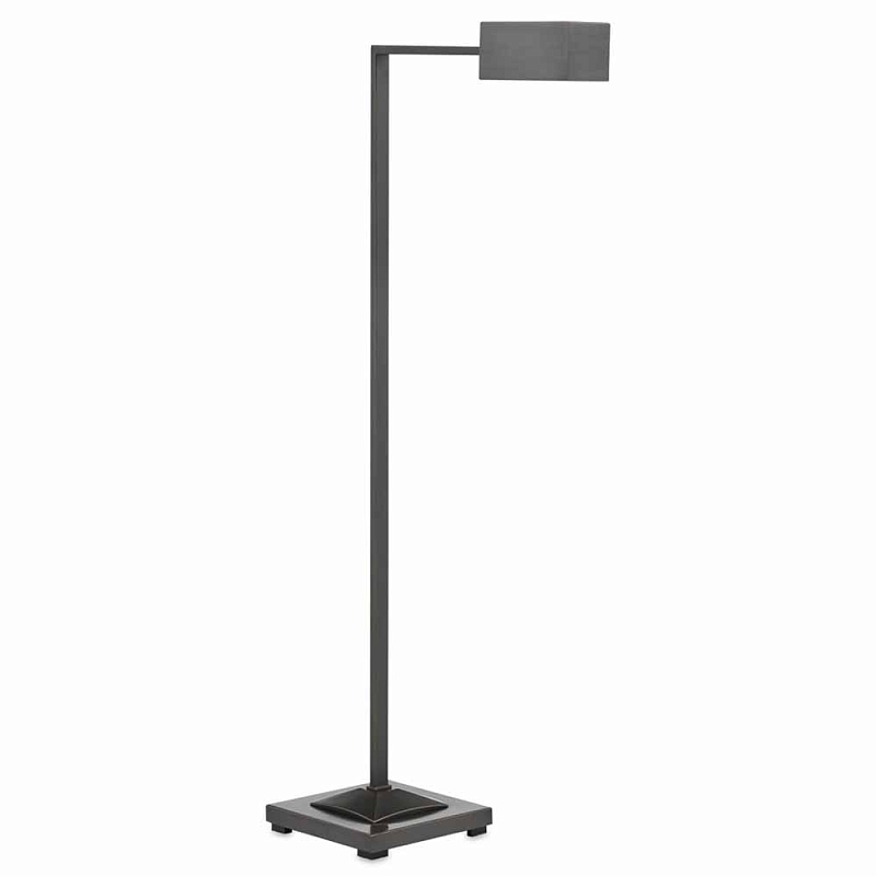 Торшер с прямоугольным абажуром Favorite Floor lamp Никель Латунь Темная бронза Торшер с прямоугольным абажуром Favorite Floor lamp Никель Латунь Темная бронза в Перми | Loft Concept