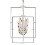 Люстра белая прямоугольная с абажурами в виде цветков тюльпана White Tulips варинант исполнения - 4 | Loft Concept в Перми