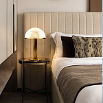 Настольная лампа c абажуром в форме купола из натурального камня  Heavenly Harmony варинант исполнения - 5 | Loft Concept в Перми