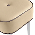 Квадратный мягкий пуф на белых ножках Winton Pouf Square варинант исполнения - 20 | Loft Concept в Перми