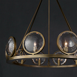 Люстра круглая с прозрачными рельефными плафонами Crystal Prism варинант исполнения - 4 | Loft Concept в Перми