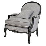 Кресло Ava Classical Armchair black and grey velour варинант исполнения - 3 | Loft Concept в Перми