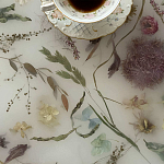 Журнальный стол из эпоксидной смолы с цветами White Flowers Epoxy Resin Coffee Table варинант исполнения - 3 | Loft Concept в Перми