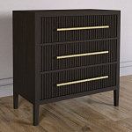 Комод Primo с 3 выдвижными ящиками Темный орех варинант исполнения - 4 | Loft Concept в Перми