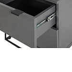 Тумба прикроватная цвета графит с ящиками Strict Lines варинант исполнения - 5 | Loft Concept в Перми