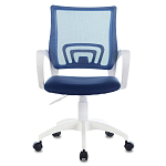 Офисное кресло с основанием из белого пластика Desk chairs Blue варинант исполнения - 4 | Loft Concept в Перми