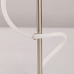 Настольная лампа белым изогнутым плафоном на круглой подставке Luke Lampco Tracer Lamp варинант исполнения - 10 | Loft Concept в Перми