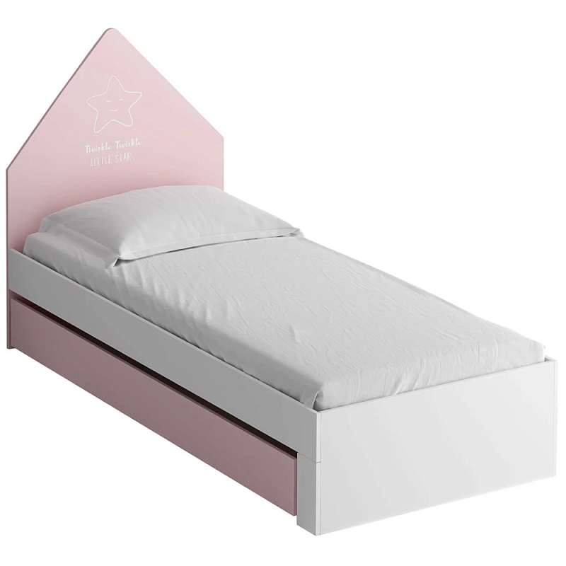 Кровать в детскую Tiny Town Bed Розовый Зеленый шалфей Бежевый Белый в Перми | Loft Concept 
