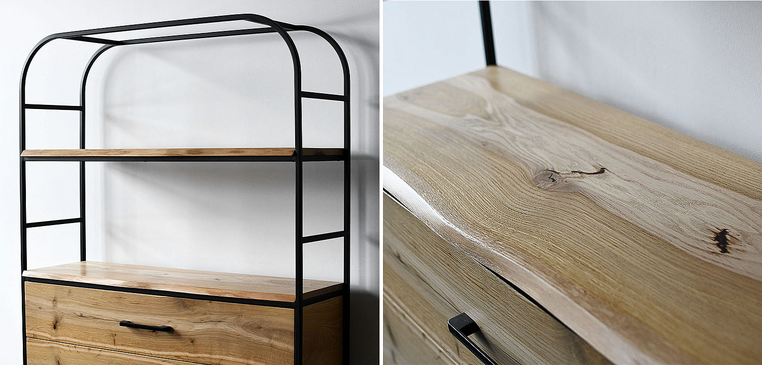 Стеллаж Glenn Industrial Metal Rust Two Drawers Rack Стеллаж Glenn Industrial Metal Rust Two Drawers Rack - Loft-Concept в Перми