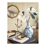 Ваза с мотивами цветущего сада с попугаями Blue Vase Inspired by Nature варинант исполнения - 5 | Loft Concept в Перми