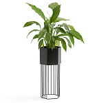 Кашпо Elevated Planters Сlive 59 черное  варинант исполнения - 3 | Loft Concept в Перми