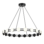 Люстра кольцевая с круглыми светодиодными источниками света Maxine Light варинант исполнения - 1 | Loft Concept в Перми