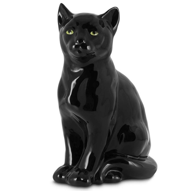 Статуэтка Cat Bisc. Черный Розовый Зеленый Статуэтка Cat Bisc. Черный Розовый Зеленый в Перми | Loft Concept