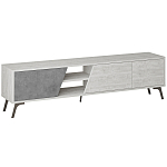 ТВ-тумба с 3-мя дверцами и полками Grey Albe TV Stand варинант исполнения - 1 | Loft Concept в Перми