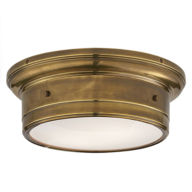 Потолочный светильник круглый цвета состаренная латунь Modern Simple Ceiling Light Латунь Белый Потолочный светильник круглый цвета состаренная латунь Modern Simple Ceiling Light Латунь Белый в Перми | Loft Concept
