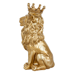 Статуэтка лев с детализированной гривой и изящной короной Lion Crown  варинант исполнения - 2 | Loft Concept в Перми