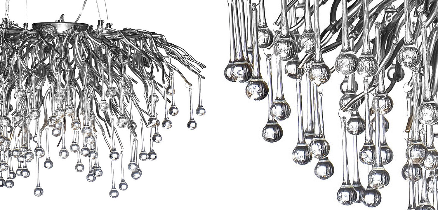 Люстра Droplet Chrome Chandelier 80 Люстра Droplet Chrome Chandelier 80 - Loft-Concept в Перми