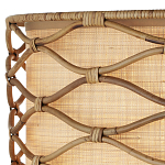 Подвесной светильник  из кованого железа и абажуром из ротанга Wicker Furniture варинант исполнения - 1 | Loft Concept в Перми