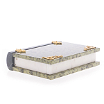 Шкатулка в виде книги из натурального камня змеевик Stone Casket варинант исполнения - 4 | Loft Concept в Перми