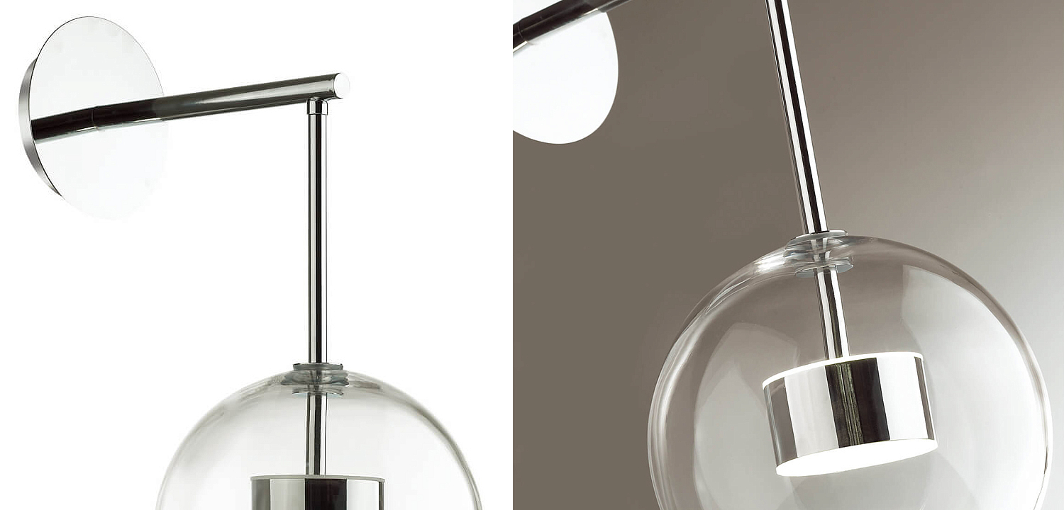 Бра Transparent Bubble Sconce chromium Бра Transparent Bubble Sconce chromium - Loft-Concept в Перми