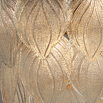 Люстра на цепи с прозрачными стеклянными подвесками в виде листьев Textured Glass Chandelier варинант исполнения - 5 | Loft Concept в Перми