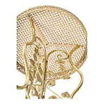 Столик приставной золотистый с орнаментом на столешнице Tanzania варинант исполнения - 3 | Loft Concept в Перми