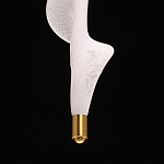 Люстра с белым скрученным плафоном Golden Swirl варинант исполнения - 8 | Loft Concept в Перми