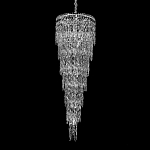 Люстра многоярусная каскадная с хрустальными подвесками Roul Crystal Light варинант исполнения - 3 | Loft Concept в Перми