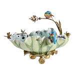 Чаша в виде листка лотоса с птицами Eden Garden варинант исполнения - 3 | Loft Concept в Перми