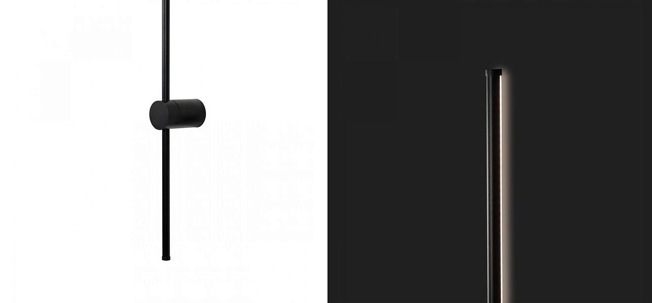 Бра светодиодное Trumpet Tube Fully Black Бра светодиодное Trumpet Tube Fully Black - Loft-Concept в Перми