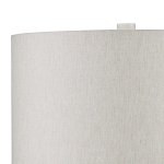 Настольная лампа мраморная с тканевым цилиндрическим абажуром Sharpened варинант исполнения - 2 | Loft Concept в Перми