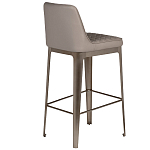 Стул барный светло-серый из экокожи Spectacular High Bar Stool варинант исполнения - 2 | Loft Concept в Перми