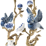 Подсвечник Candleholder Birds Atlanta Set 2 Pcs варинант исполнения - 3 | Loft Concept в Перми