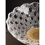 Чаша стеклянная прозрачная на бронзовой подставке с фигуркой девушки Eden Garden варинант исполнения - 7 | Loft Concept в Перми