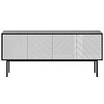 Длинная тумба с зеркальным декором Serena варинант исполнения - 4 | Loft Concept в Перми