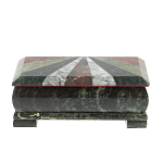 Шкатулка для денег с мозаикой из натуральных камней Stone Casket варинант исполнения - 2 | Loft Concept в Перми