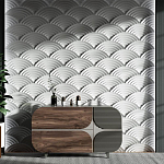 Гипсовая 3D Панель Aura варинант исполнения - 2 | Loft Concept в Перми