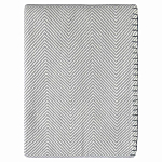 Плед из шерсти мериноса серого цвета 130×180 см Gray Waves варинант исполнения - 1 | Loft Concept в Перми