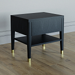 Прикроватная тумбочка с ящиком Elsa Dreams Black варинант исполнения - 4 | Loft Concept в Перми