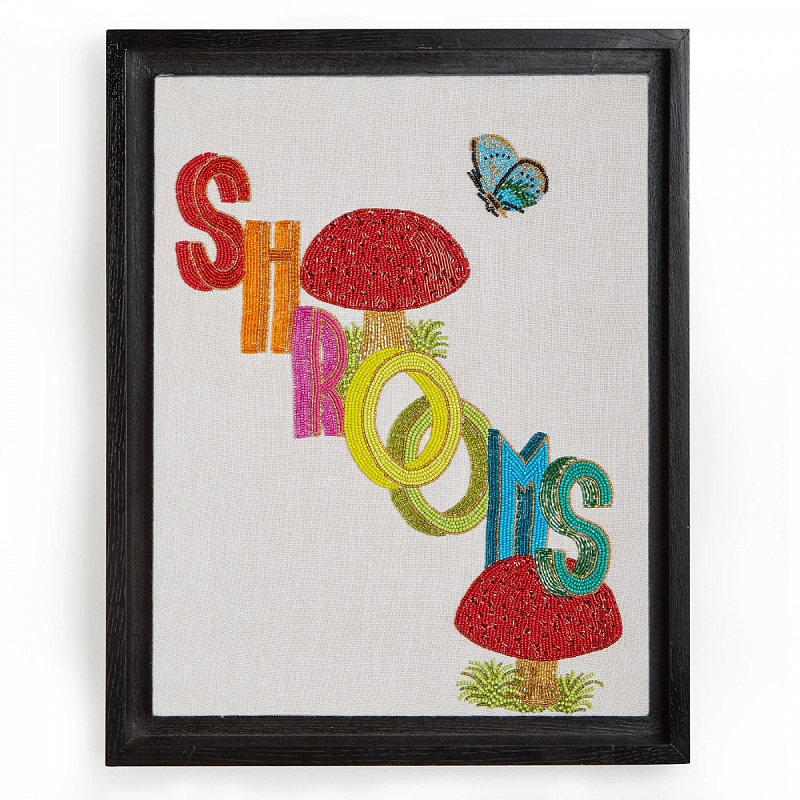 Панно Jonathan Adler Shrooms Beaded Wall Art Мульти в Перми | Loft Concept 